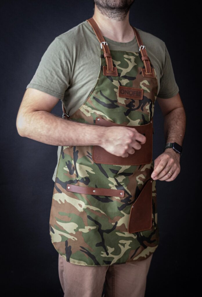 Mandil de lona y cuero - Imagen 4