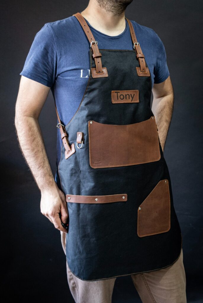 Mandil de lona y cuero - Imagen 14