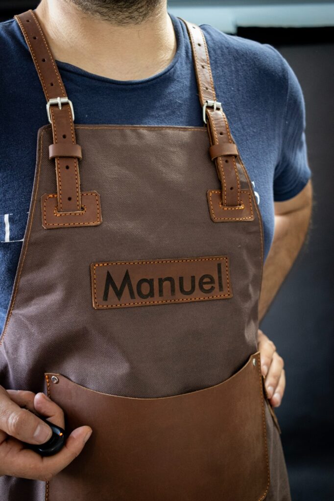 Mandil de lona y cuero - Imagen 15