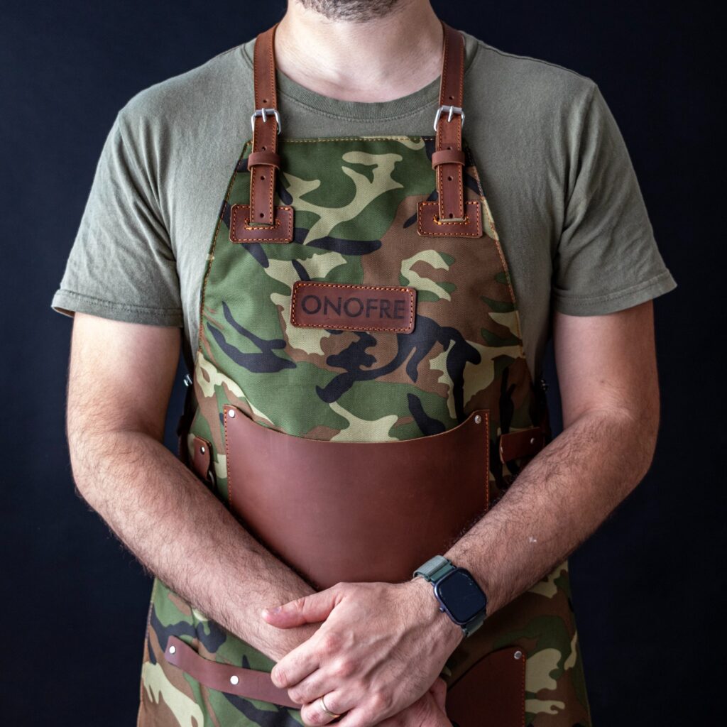 Mandil de lona y cuero - Imagen 6