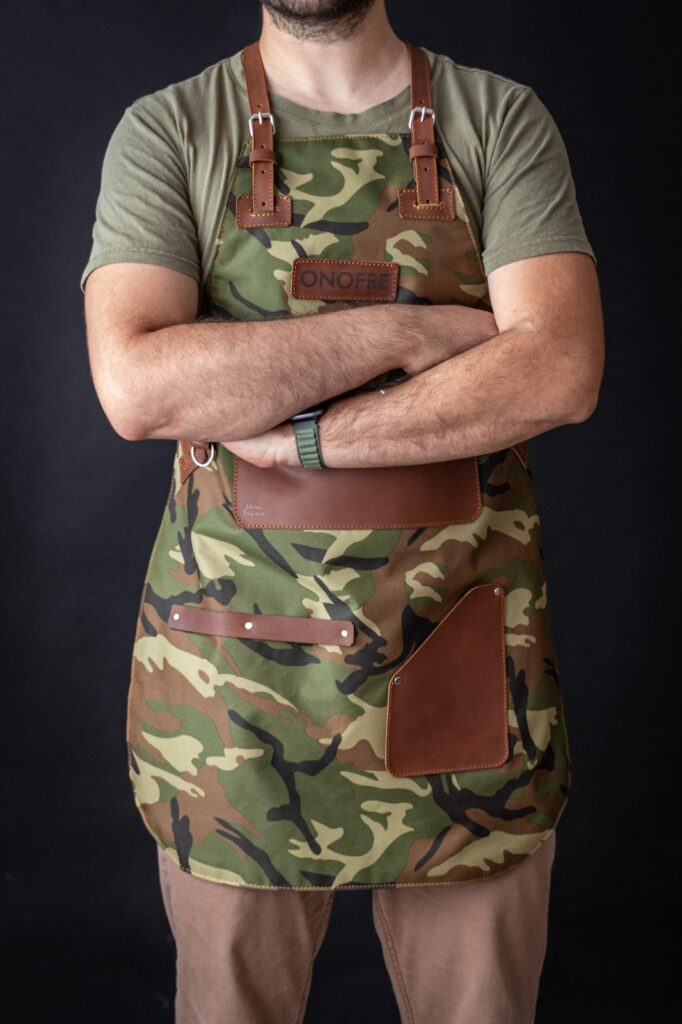 Mandil de lona y cuero - Imagen 7