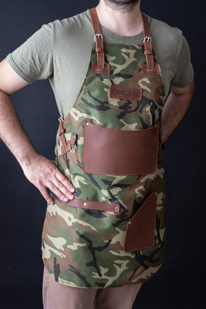 Mandil de lona y cuero - Imagen 8