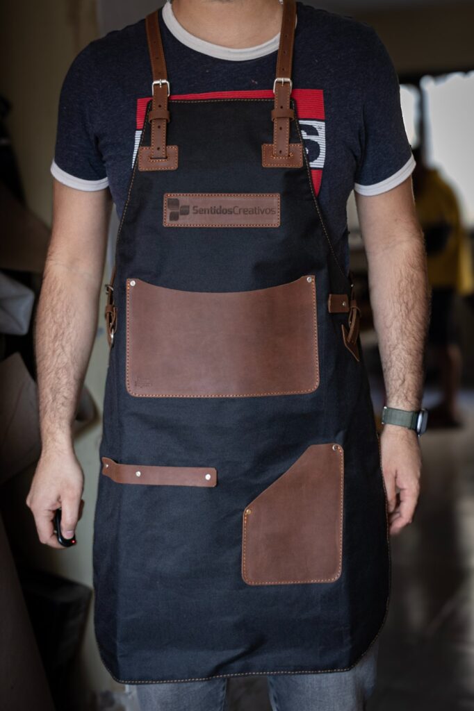 Mandil de lona y cuero - Imagen 10