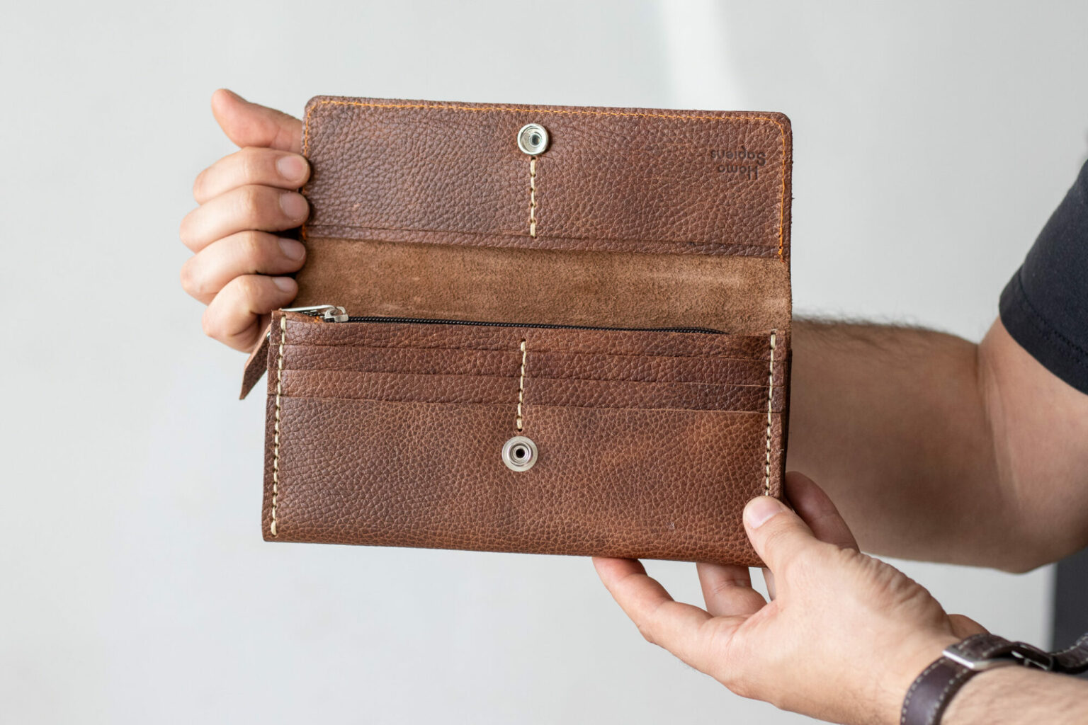 Cartera larga con cierre