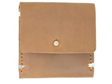 Monedero de cuero artesanal premium hecho en México por Homo Sapiens - compacto 8x8cm
